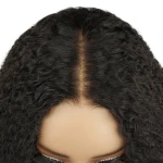 Afro Kinky Curly 2x6 HD Lace Closure 100% Human Hair Glueless Wig